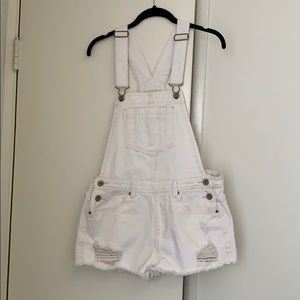 White Overall Cut Offs